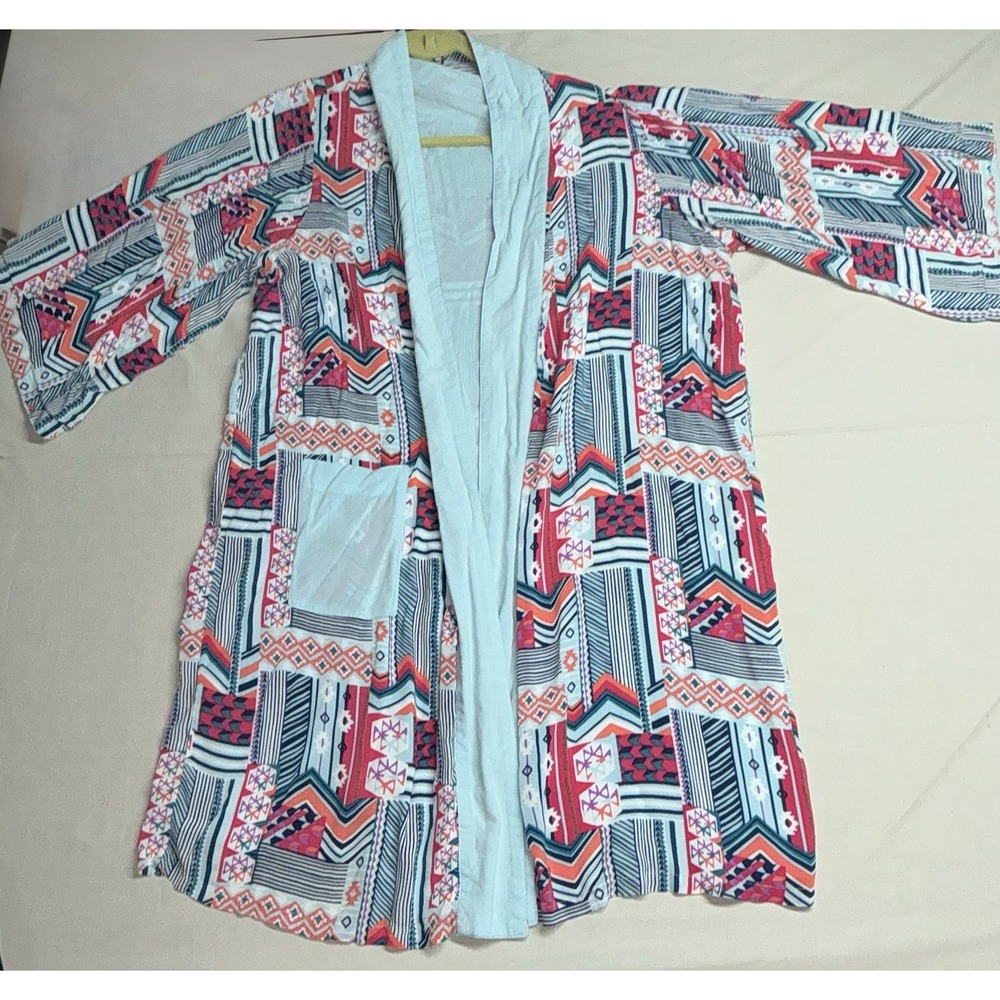Vera Bradley AztecCotton Kimono Robe Boho S/M *read